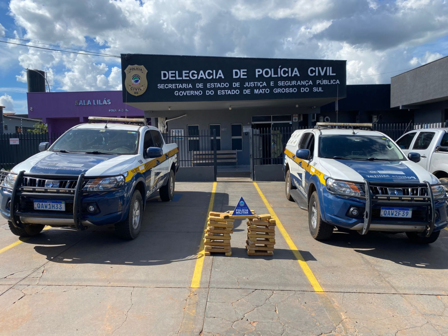 Polícia Militar de Costa Rica apreende quase 50 kg de maconha dentro da cidade