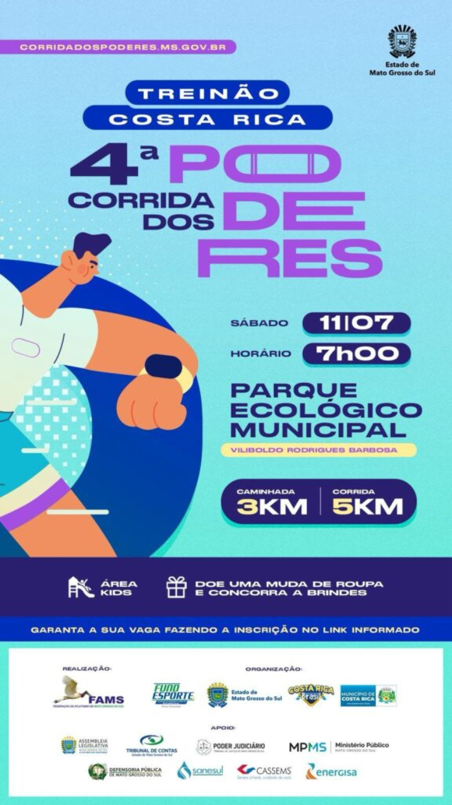 Costa Rica receberá último treinão da 4ª Corrida dos Poderes em julho